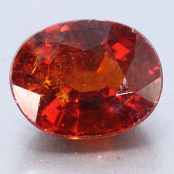 Orange sapphire gemstone
