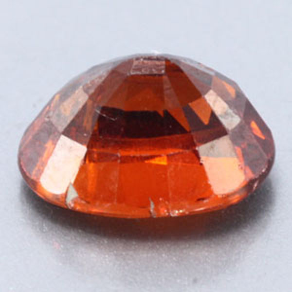 Orange sapphire gemstone