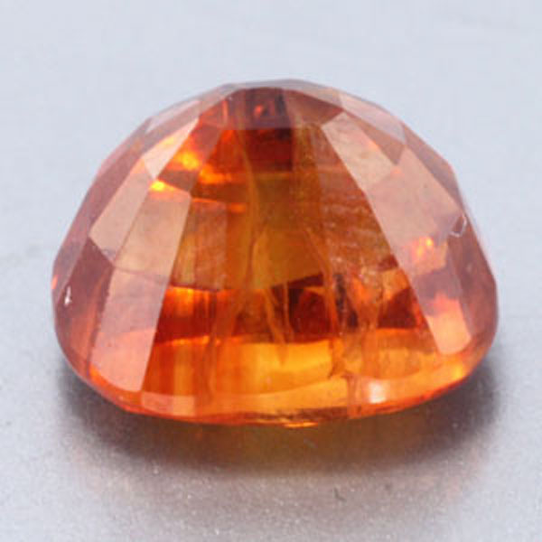 Orange sapphire gemstone